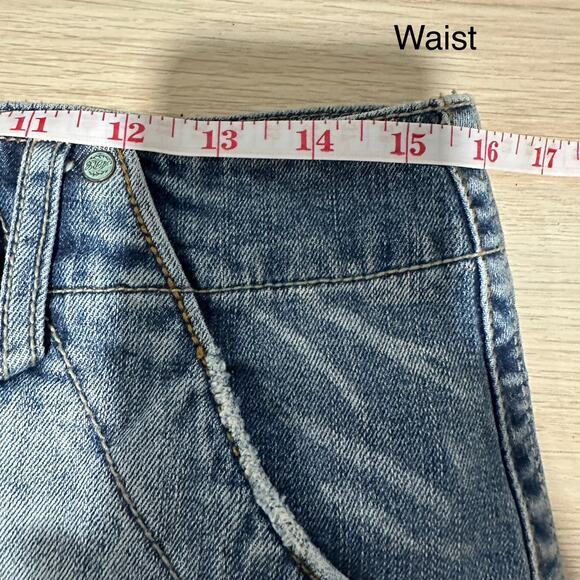 Vintage Y2K Grunge American Rag Womens Micro Mini Jean Skirt Size 7 - Picture 7 of 12